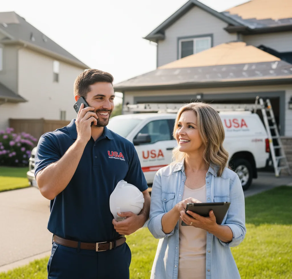 USA Roof Repair Experts customer support in Abbotsford